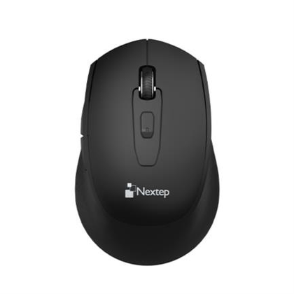 Ratón (Mouse) Inalámbrico, Bluetooth, Color Negro, 1600 DPI, NEXTEP NE-410X