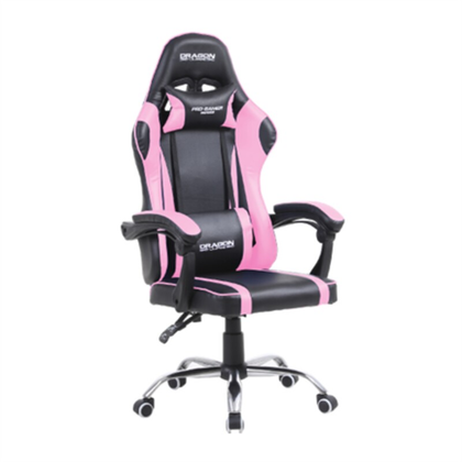 Silla Gamer Ergonómica Dragón XT, Modelo Falkor, Color Rosa-Negro, NEXTEP NE-462RS