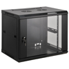 Gabinete de Pared 19", hasta 60Kg, 9U, Color Negro, INTELLINET 711814