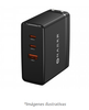 Cargador de Pared, Carga Rápida 100W, USB Tipo C, USB 3.0, NACEB NA-0145