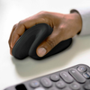 Ratón (Mouse) Inalámbrico en Angulo Vertical, Ergonomico, RF Inalámbrico, Negro, PERFECT CHOICE PC-045199