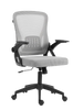 Silla de Oficina, Ejecutiva, Flux Lite EC313, Giratoria, Respaldo de Malla Gris, Base Plástico, Color Negro, ACTECK AC-943390