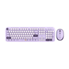 Kit de Teclado y Ratón (Mouse) Modelo, Creator Chic K-Colors MK485 Inalámbrico (USB), Color Morado, ACTECK AC-940214