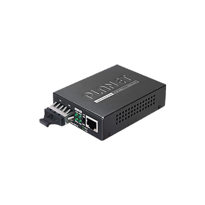 Convertidor de Medios 1000 Mbps UTP/Fibra Optica Mono-Modo, hasta 20 Km, Conector SC, PLANET GT-802S