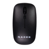Ratón (Mouse) Inalambrico 2.4G, Hasta 1600 DPI, Color Negro, NACEB NA-0136N