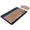 Teclado y Ratón (Mouse) Genova, Español, Compacto, Inalámbrico (Bluetooth), 2 en 1, Color Azul, PERFECT CHOICE PC-201274