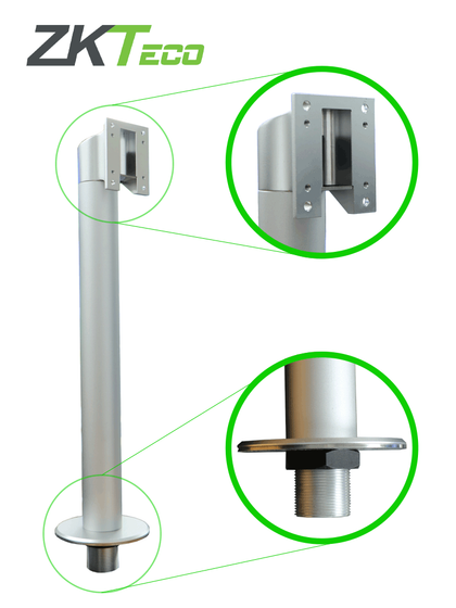 Soporte de Fijación para Equipos Visible Light, Línea SpeedFaceV5L, ProFaceX y FaceDepot7BL, Acero Inoxidable, Compatible con Nuevos Pedestales FMB03 y FMB01, ZKTECO KJZ-03