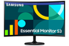 Monitor LED Curvo 27”, Essential S3, Resolución 1920x1080 FHD, 1x HDMI, 1x VGA, 1x USB, 100Hz, Color Negro, SAMSUNG LS27D360GALXZX