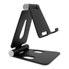 Soporte Plegable para Smartphone o Tablet, Aluminio, Color Negro, BROBOTIX 963807