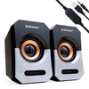 Bocinas 2.0, 5W RMS, Alámbricas (3.5 mm), USB, Color Negro/Plata, BROBOTIX 963913