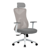 Silla de Oficina Ergonómica, FLOE PRO EC737 Elite Series, Ajuste Lumbar, Reposa Brazos Fijo, Color Blanco, ACTECK AC-937245