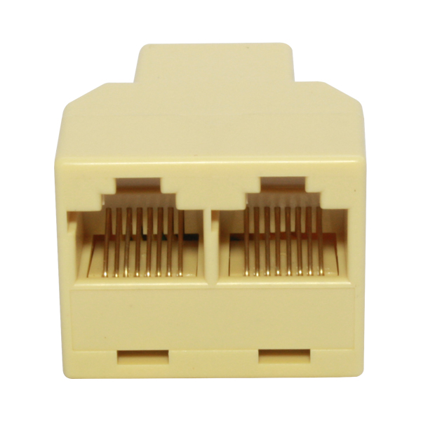 Adaptador De Red Cat5e - 2 Conectores RJ45, Modelo #e230, Para Conexiones Ethernet Rápidas Y Estables