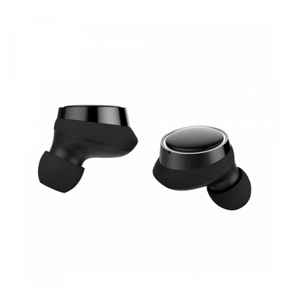 Audífonos Intrauriculares con Micrófono, Inalámbricos, Bluetooth, Color Negro, QIAN GAM-29732