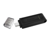 Memoria Flash USB-C 3.2, DataTraveler 70, Capacidad 64GB, Color Negro, KINGSTON DT70/64GB