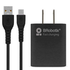 Cargador de Pared USB A/Cable, Tipo USB A a C, Carga Rápida, Negro, 5V, 1 Puerto USB 3.0, BROBOTIX 6001561