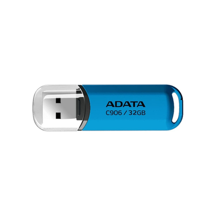 Memoria Flash USB, Capacidad 32GB, Modelo C906, USB 2.0, Color Azul, ADATA AC906-32G-RWB