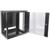 Gabinete Mural de 19", 570x600mm, 15U, Flatpack, Color Negro, INTELLINET 711951