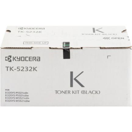 Cartucho de Tóner Original Modelo TK-5232K, Alta Capacidad 2.6K Páginas, Color Negro, KYOCERA 1T02R90USV