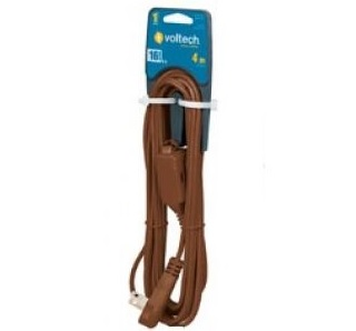 Extensión Eléctrica VOLTECK, Uso Domestico, Longitud 4 Metros, Calibre 16 AWG, TRUPER ED-4C