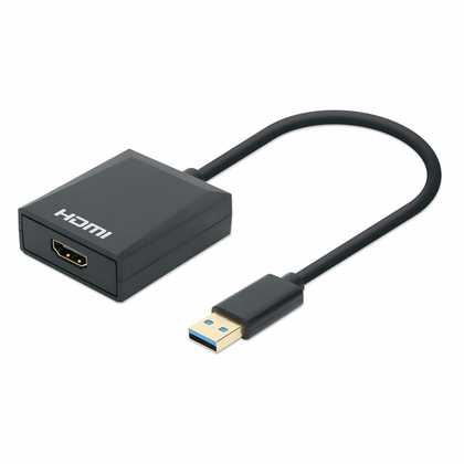 Adaptador Convertidor de Video, USB-A Macho a HDMI Hembra, 1080p, MANHATTAN 153690