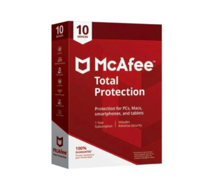 Antivirus Total Protection 2019, 10 Dispositivos, 1 Año, Físico, Windows/Mac/Android/iOS, MCAFEE MTP00LNRXRDA