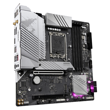 Tarjeta Madre (Mobo) B760M AORUS ELITE AX, Socket LGA 1700 (13va y 12va Gen), 4xDDR5, HD Audio, LAN Gigabit, USB 3.2, SATA 3.0, Micro ATX, GIGABYTE B760M AORUS ELITE AX