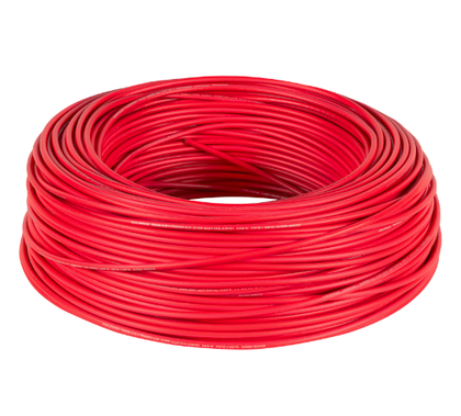 Cable Conductor Eléctrico Volteck, THHW-LS, 100 Metros, Color Rojo, TRUPER CAB-14R