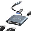 Adaptador, USB-C, Diseño Multifuncional, NACEB NA-0148