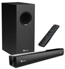 Barra de Sonido con Subwoofer BS, Potencia 40W RMS, 2.1 Canales, Bluetooth, Alámbrico e Inalámbrico, Color Negro, STYLOS STAB210B