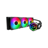 Sistema de Enfriamiento Líquido para CPU, MasterLiquid 360 Core II ARGB, 360mm, 3 x 120mm, 650-1750RPM, Color Negro, COOLER MASTER MLW-D36M-A18PA-R1