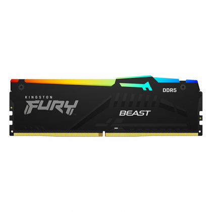 Memoria RAM FURY Beast RGB DDR5, U-DIMM, 5600 MHz, 16GB, ECC, CL40, XMP, KINGSTON KF556C40BBA-16