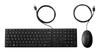 Kit de Teclado y Ratón (Mouse) Wired Desktop 320MK, Alámbrico, USB, Color Negro, (Español), HP 9SR36UT#ABM