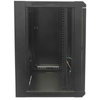 Gabinete Mural de 19", 570x600mm, 15U, Flatpack, Color Negro, INTELLINET 711951