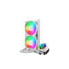 Sistema de Enfriamiento Líquido para CPU, MasterLiquid 240 Core II ARGB, 240mm, 2 x 120mm, 650-1750RPM, Color Blanco, COOLER MASTER MLW-D24M-A18PA-RW