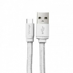 Cable de Datos USB-C - USB (M-M), Color Blanco, Longitud 1.0 Metros, VORAGO CAB-123-WH