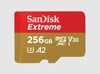 Memoria MicroSDXC UHS-I Clase 3, Versión Extreme, Capacidad 256GB, V30, SANDISK SDSQXAV-256G-GN6MA