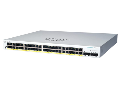 Switch Gigabit Ethernet Business CBS220, 48 Puertos 10/100/1000Mbps + 4 Puertos SFP, 104 Gbit/s, 8192 Entradas - Administrable, CISCO CBS220-48T-4G-NA