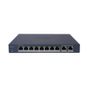 Switch Gigabit PoE+, Administrable, 8 Puertos 1000 Mbps PoE+, 2 Puertos 1000 Mbps de Uplink, Configuración Nube Hik-PartnerPro, Modo Extendido hasta 300 Metros, 60W, HIKVISION DS-3E1510P-EI/M