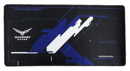 Mouse Pad Gamer M, Antiderrapente, Resistente al Agua, 600mm x 300mm, Negro/Azul, NACEB NA-0959