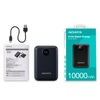 Power Bank (Cargador Portátil), 1 x USB (H) 1x USB-C (H), Capacidad: 10,000 mAh, Color Negro, ADATA PC10022-12BK