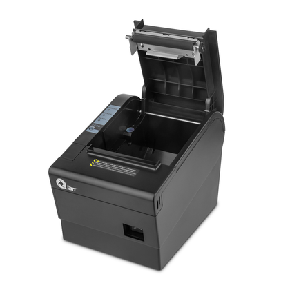 Impresora de Tickets (Miniprinter) Térmica, 80 mm, USB, LAN, 1D y 2D, Cortador Automático, Color Negro, QIAN QOP-T80UL-RI