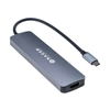 Adaptador USB (Hub) C, 7 en 1, 3 x USB 3.2, 1 x USB C 3.1, 1 x MicroSD, 1xSD, 1xHDMI, 1xUSB C, NACEB NA-0127