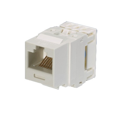 Conector Jack Estilo 110 (de Impacto), Tipo Keystone, Categoría 6, de 8 Posiciones y 8 Cables, Color Blanco, PANDUIT NK688MWH