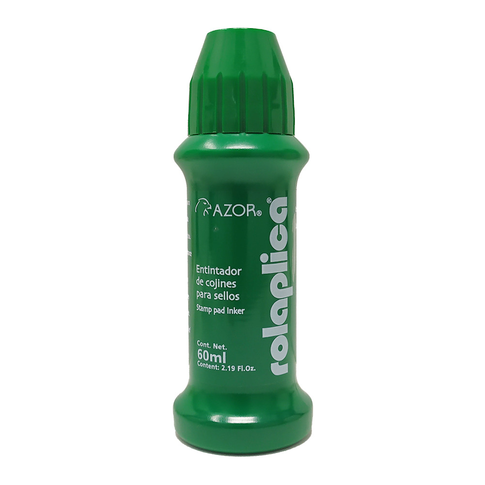 Tinta para sello Rolaplica Azor color ve