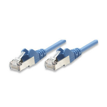 Cable de Red (Patch Cord) Cat6 UTP RJ45, M-M, 7.5 Metros, Color Azul, INTELLINET 342629