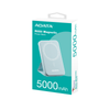 Power Bank (Cargador Portátil Inalámbrico), 1 x USB (H) 1x USB-C (H), Capacidad: 5,000 mAh, Color Azul, ADATA PR050-11LB