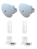 Kit Airfiber AF5X-HD con Antena Fiber 23 dBi Slam-45 para Enlace PTP Carrier Class BACKHAUL de 500 MBPS hasta 6 km, Banda Libre 5.8Ghz, AF-5XHD-23-S45UBIQUITI