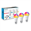 Paquete de 3 Focos LED Wi-Fi RGB+W Multicolor de 10W, SHOME-120/3