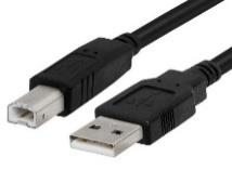 Cable de Datos USB-A - USB-B (M-M), Color Negro, Longitud 3.0 Metros, GIGATECH CUIMP2-3.0