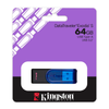 Memoria Flash USB 3.2, DataTraveler Exodia S, Capacidad 64GB, Color Negro/Azul, KINGSTON KC-U3C64-7TB